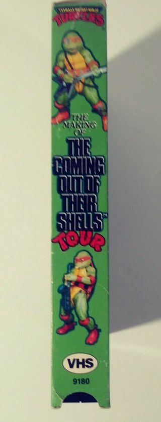 Teenage Mutant Ninja Turtles VHS Making Of Coming Out Of Their Shells Tour Rare 2