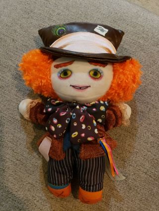 Mad Hatter Plush Alice Through The Looking Glass Rare Johnny Depp Vg