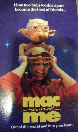 Mac And Me Vhs 1988 Rare Orion Home Video