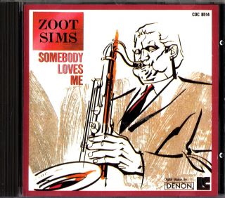 Zoot Sims - Somebody Loves Me Cd - 1989 (denon Jazz/cdc 8514) Rare W.  Germany