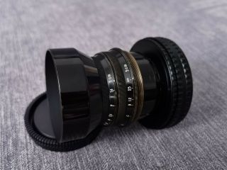 Black Carl Zeiss Jena Biotar 5cm F/1.  4 Rare Prototype Lens Sony Leica Kinoptik
