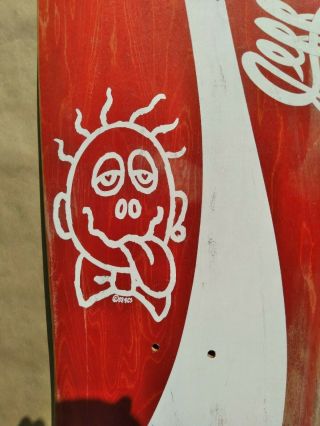 vintage Jeff Grosso Santa Cruz skateboards Coca Cola autographed deck NOS RARE 4