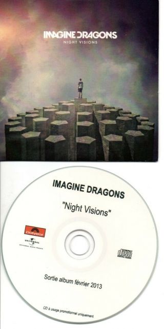 Imagine Dragons Night Visions Rare French Promo Cd In Card Ps 11t