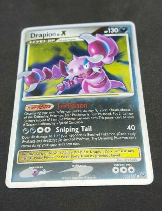 Drapion Lv.  X 123/127 - Platinum Ultra Rare Pokemon Card - Nm Pack Fresh Psa Cgc