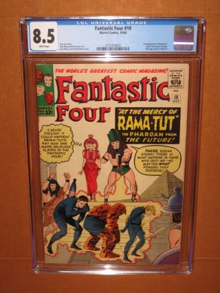 Fantastic Four 19 Cgc 8.  5 Rare White Pages 1st Rama Tut 12 Hdpix Fully Insured
