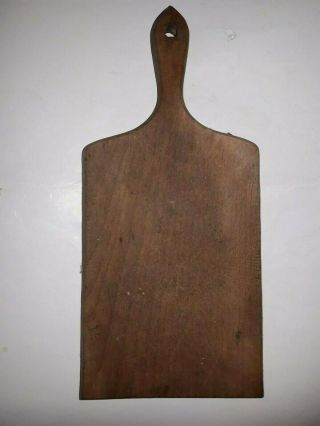 Old Antique Primitive Wooden Bread Cutting Board Plate Natural Patina 110