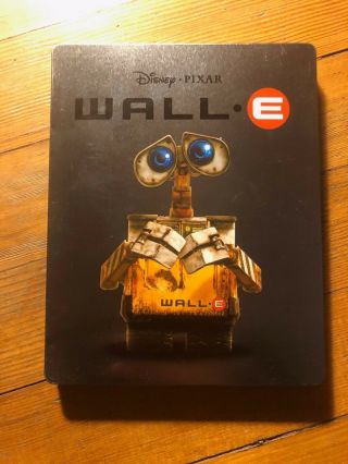 Disney Pixar Wall Best Buy Exclusive Steelbook & Blu - Ray Limited Edition Rare