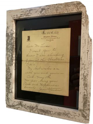 Rare Jean Harlow Signed Letter 1931