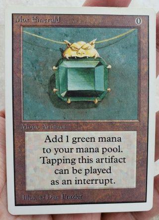 Vintage Magic | NEAR MTG Unlimited Mox Emerald,  BGS/PSA? 2