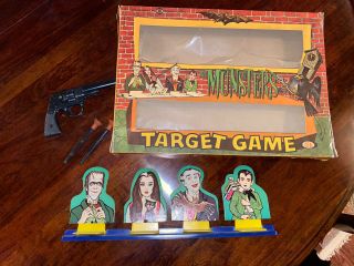 Vintage Rare 1965 The Munsters Target Game By Ideal Herman,  Lily,  Grandpa