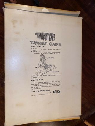 Vintage Rare 1965 The MUNSTERS TARGET GAME By Ideal Herman,  Lily,  Grandpa 5