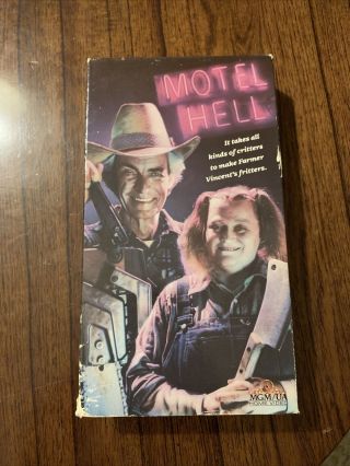 Motel Hell (vhs,  1980) 80s Horror Oop Rare Mgm/ua Cult Horror Very Vg,