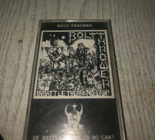 Rare Bolt Thrower Cassette.  Napalm Death/carcass/suffocation/immolation/shirt