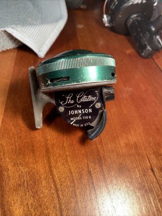 The Citation By Johnson Model 110b Made In Usa Fishing Reel Good