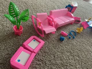 Vintage 1980s Barbie And The Rockers Living Room Furniture Couch Chair Stereo 3