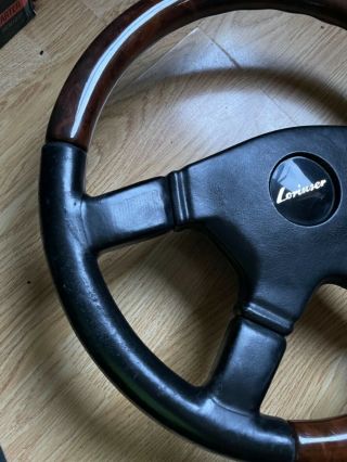 Lorinser Momo Steering Wheel Woodgrain Rare AMG BRABUS Mercedes - Benz W124 W126 6