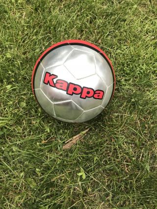 Kappa Perfect Match Ball Soccer Ball ⚽️ M07 Silver Red Rare