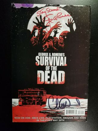 The Walking Dead 71 Hand - Signed By George Romero & Artist Charlie Adlard Rare