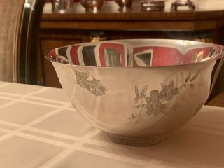 Rare Vintage Sterling Silver Bowl S.  Kirk And Son Limited Edition Dogwood
