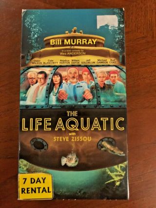 The Life Aquatic With Steve Zissou Vhs 2004 - Wes Anderson - Bill Murray Rare