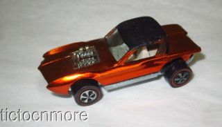Vintage Hotwheels Redlines Python Car 1968 Spectraflame Orange