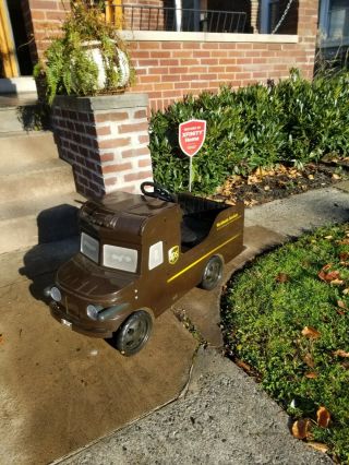 Rare Vintage Ups Pedal Car " The Brown Truck " Rare