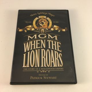 When The Lion Roars Dvd History Of Hollywood Hosted By Patrick Stewart Rare Oop