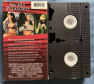 SECRET PLEASURES RARE Erotic Thriller VHS Kim Yates Nikki Fritz Taimie Hannum 2