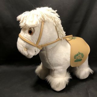 Cabbage Patch Kids Show Pony - White Plush With White Mane,  Tan Saddle,  Bridle