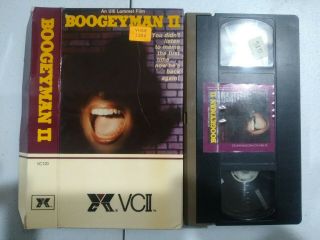 Boogeyman 2 Rare Horror Vhs Vintage Cult Slasher Gore