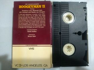 Boogeyman 2 Rare Horror VHS Vintage Cult Slasher Gore 2