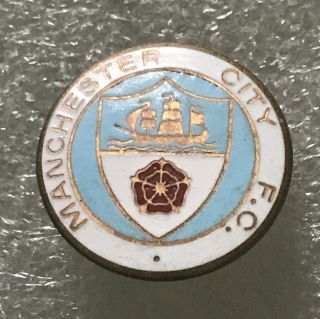 Very Rare & Old 1970’s Manchester City Supporter Enamel Badge
