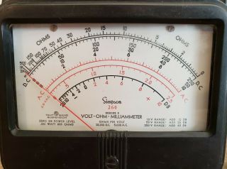 Simpson Model 260 Series 5 Analog Multimeter with Handle 2