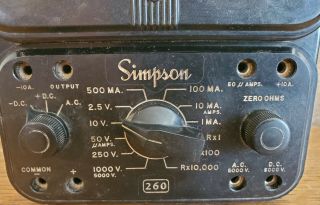 Simpson Model 260 Series 5 Analog Multimeter with Handle 3