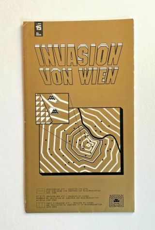 Space Invader Invasion Map 15 Invasion Von Wien - Rare Map Street Art Print