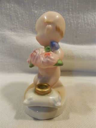 Vintage Norcrest Napco Lefton Japan Ceramic June Birthday Kewpie Figurine F - 335 2