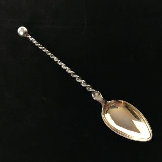 David Andersen 830 Standard Silver Spoon With Writhern Twist Stem Date 1888 - 1925