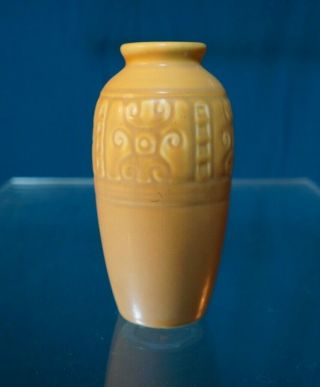 Antique Matte Glaze Rookwood Pottery Vase In Yellow,  2888,  Xxxvi,  1936,  6.  5 In.