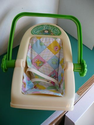Vintage 1983 Cabbage Patch Kids Doll Car Seat Carrier By Coleco.