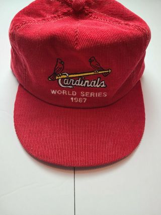Rare Vintage Annco St.  Louis Cardinals 1987 World Series Snapback Hat Cap 80s