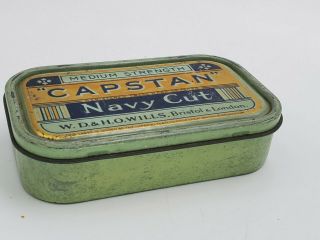 Vintage Pipe Tobacco Tin Full Strength Capstan Navy Cut Antique 2