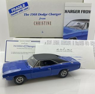 Danbury 1/24 Scale 1968 Dodge Charger From: Christine The Movie Very Rare