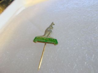 Rare Vintage Australian Rugby Union Pin Badge (denham Neal Treloar) (australia)