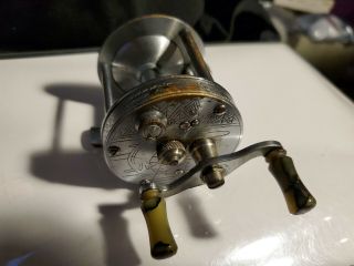 Vintage Wards Precision Model 10 Engraved Bait Casting Fishing Reel