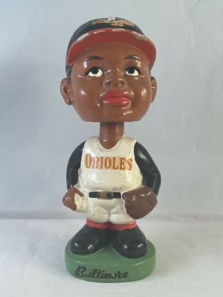 Rare Vintage Baltimore Orioles “black Face Series” Nodder (bobblehead)