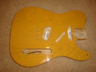 Rare Usa Fender Tele Telecaster Butterscotch Vintage Ash Guitar Body
