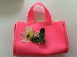Vintage Barbie: Skipper 1938 Beachy - Peachy Pink Vinyl Daisy Tote Bag