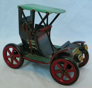 Vintage Mt Modern Toys Japan Tin Lever Antique Car No.  27579 -