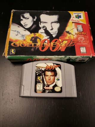 Goldeneye 007 Nintendo 64 Cartridge And Box Only Authentic