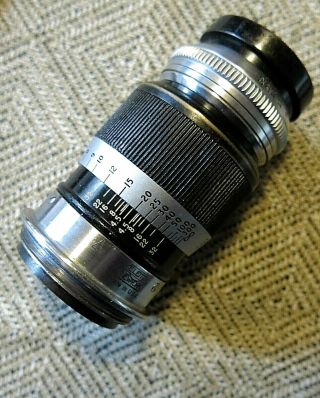 Rare E.  Leitz Ny,  Wollensak 90mm F/4.  5 Velostigmat,  Series Ii,  Leica Screwmount
